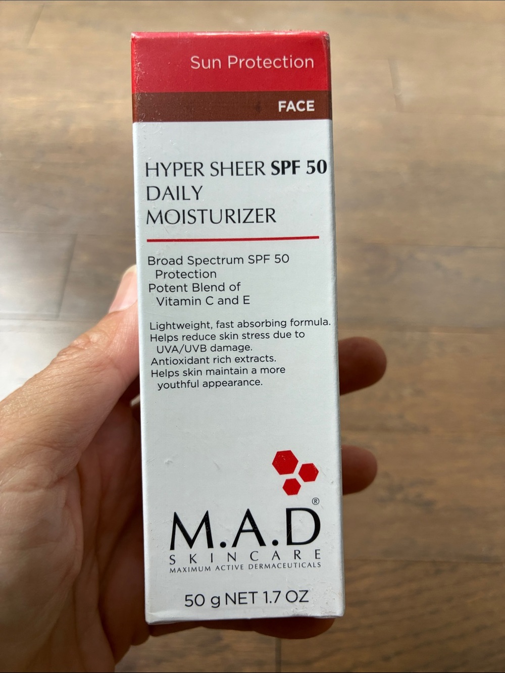 M.A.D Skincare Hyper Sheer Matte Finish SPF 50 Daily Moisturizer